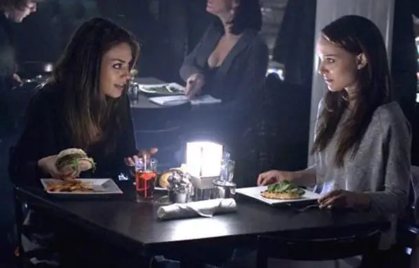 Nina and Lily have dinner