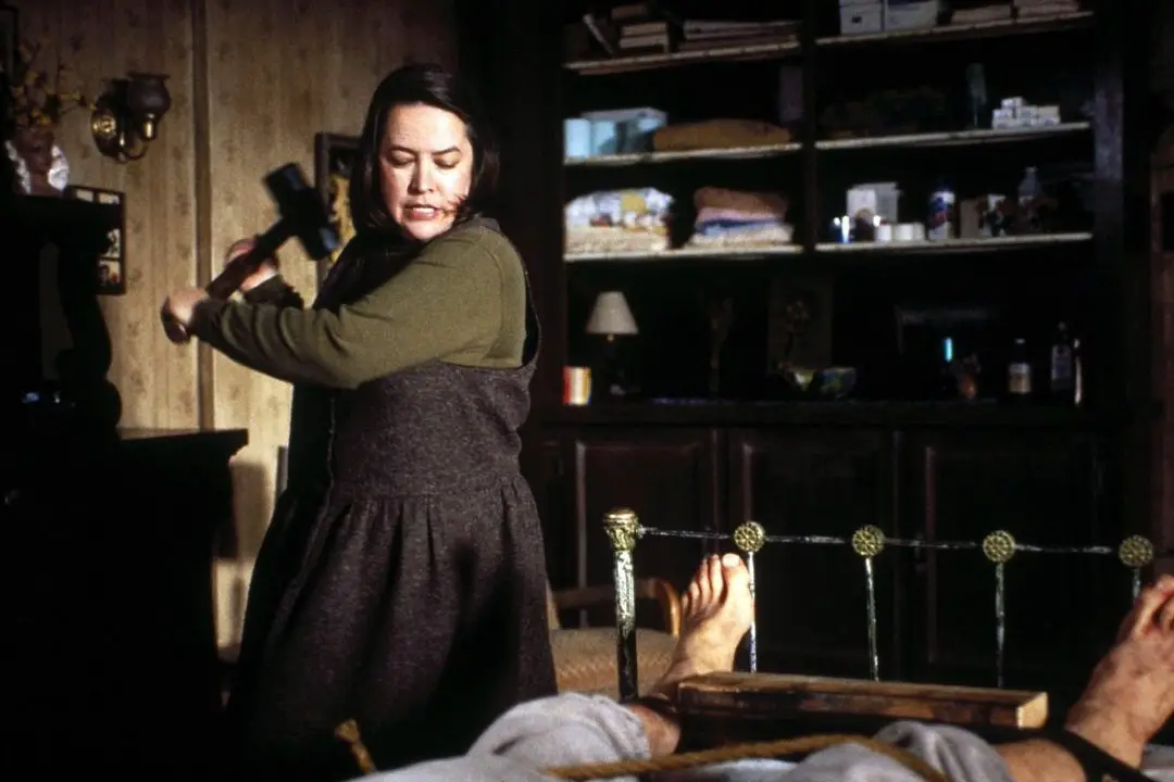 Stills from the film adaptation of Misery's book