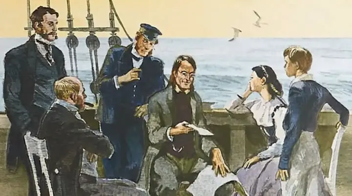 Illustrations for the book "Children of Captain Grant"