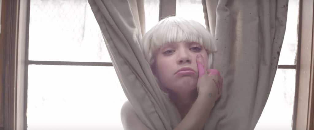 The meaning of the clip Sia - Chandelier