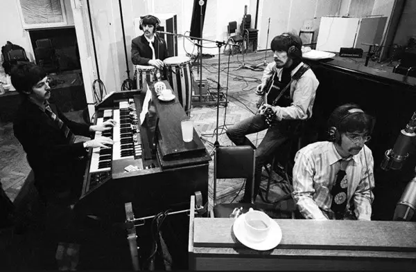 The Beatles in studio