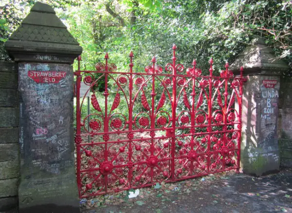 Strawberry field gate