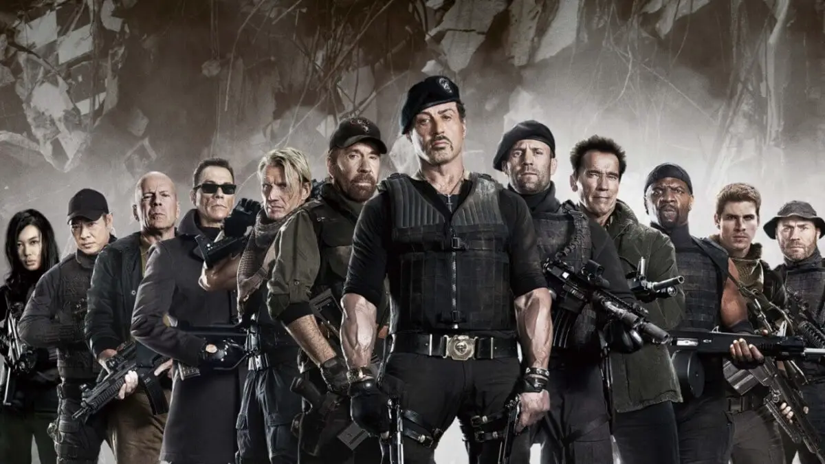 Poster from the film The Expendables 4