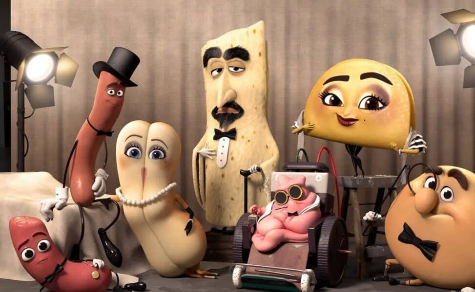 The main characters of the cartoon together
